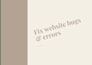 fix website errors bugs and code issues in HTML CSS javascript
